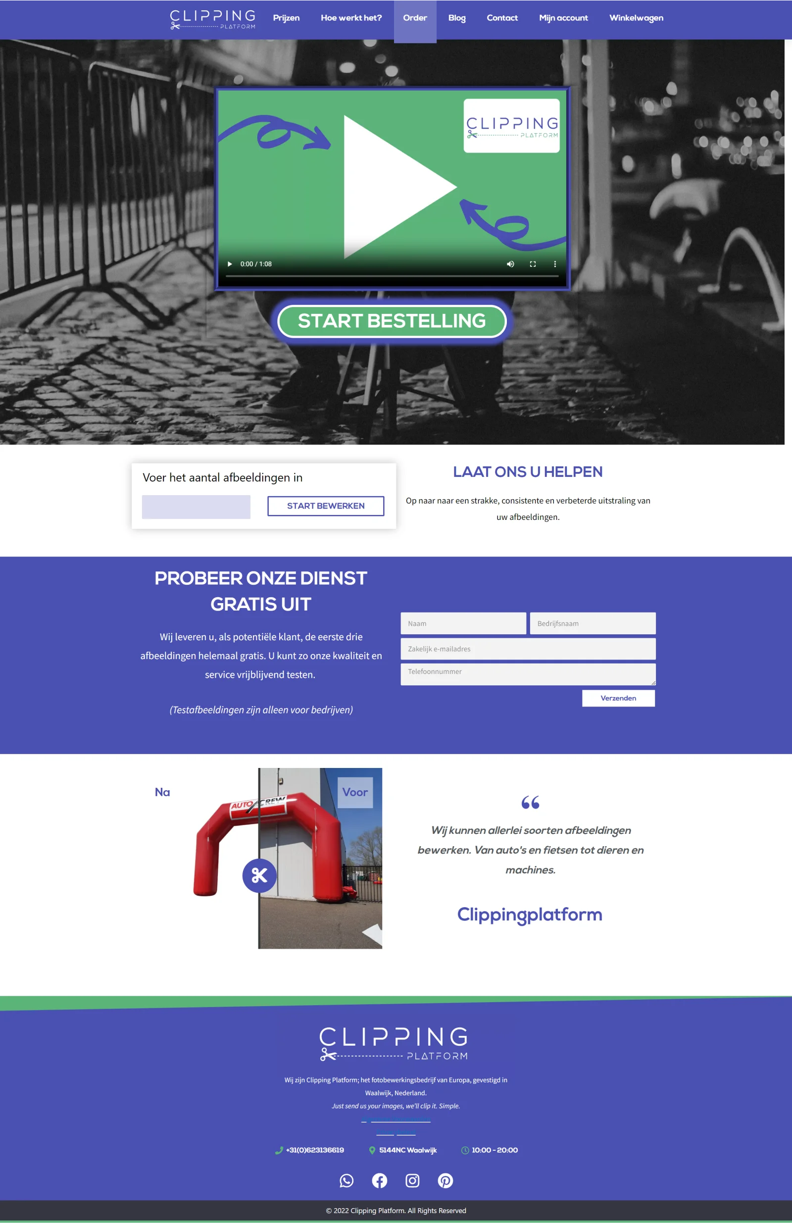 Clipping Platform Screenshot
